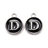 Platinum Plated Alloy Charms LS-ENAM-S118-02D-P-1