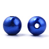 Spray Painted ABS Plastic Imitation Pearl Beads OACR-T015-05B-06-1