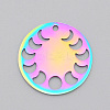 Ion Plating(IP) 201 Stainless Steel Pendants STAS-S105-LA520-1
