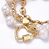 Beaded Bracelets & Link Bracelets & Chain Bracelets Sets BJEW-JB05509-2