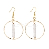 Natural White Jade Beads Dangle Earrings for Women EJEW-JE04710-01-1