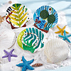Natural Shell Display Decorations SSHEL-WH0001-39D-6