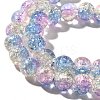 Crackle Glass Beads Strands X1-CCG-C002-8mm-09-3