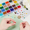 960Pcs 24 Colors Transparent Glass Beads EGLA-PH0001-41-3