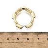 Brass Micro Pave Clear Cubic Zirconia Cuff Rings for Women RJEW-G347-02G-5