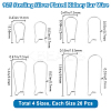 80Pcs 4 Styles 304 Stainless Steel Hoop Earring Findings STAS-BBC0005-93-2