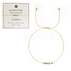 Natural Moonstone Braided Beads Bracelets for Women LU0568-5-1