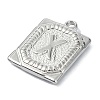 Anti-Tarnish 304 Stainless Steel Pendants STAS-U033-01P-X-2