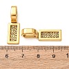 Tibetan Style Alloy Glue-on Flat Pad Bails TIBE-4710-AG-NR-3