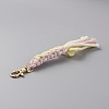 Daisy Handmade Woven Cotton Pendant Decorations AJEW-WH0348-92-2