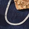 Tarnish Resistant 304 Stainless Steel Herringbone Chain Bracelets BJEW-P236-15P-2