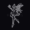 Transparent Plastic Big Pendants KY-T042-05-1