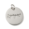 Anti-Tarnish 304 Stainless Steel Pendants STAS-M074-02J-P-1