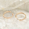 Rack Plating Brass Clear Cubic Zirconia Hoop Earrings EJEW-M090-01G-01-3