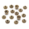 Apetalous Tibetan Style Alloy Flower Bead Caps X-TIBE-S223-AG-RS-1