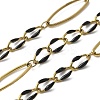 304 Stainless Steel Enamel Link Chains CHS-U003-01G-12-1