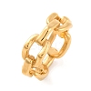 Ion Plating(IP) 304 Stainless Steel Link Chain Finger Rings for Women RJEW-S414-65B-G-1