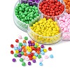 1050Pcs 7 Color 6/0 Opaque Colours Glass Seed Beads SEED-CJ0001-19-4