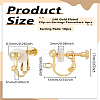Brass Clip-on Earring Findings KK-LP0002-11G-2