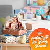 Solid Cube Wooden Block DIY-BC0010-04-6