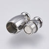 Tarnish Resistant 304 Stainless Steel Magnetic Clasps with Glue-in Ends LS-STAS-F139-080P-3
