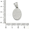 Religious 304 Stainless Steel Pendants STAS-D225-14G-3