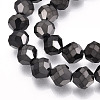Electroplate Glass Beads Strands EGLA-I019-FP02-3