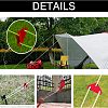 12Pcs 2 Colors Aluminum Alloy Cord Lock TOOL-FH0001-13-4