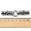 Tibetan Style 304 Stainless Steel Spring Gate Rings FIND-Z046-04AS-01-4