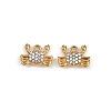 304 Stainless Steel Rhinestone Charms STAS-Z154-01G-02-1