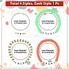 4Pcs Handmade Polymer Clay Heishi Bead Stretch Bracelet Sets BJEW-FS00030-3
