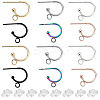 24Pcs 6 Colors 304 Stainless Steel Stud Earring Findings STAS-SC0009-55-1