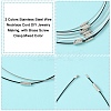 30Pcs 3 Colors Stainless Steel Wire Necklace Cord DIY Jewelry Making TWIR-YW0001-04-2