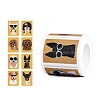 200Pcs Roll Dog Stickers DIY-U008-08B-1