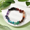 Chakra Natural Obsidian & Amethyst & Lapis Lazuli & Green Aventurine & Tiger Eye & Red Aventurine & Red Jasper BJEW-JB10777-01-2