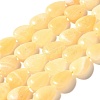 Natural Yellow Jade Beads Strands G-I377-A04-2