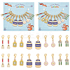 Tableware Theme Pendant Stitch Markers HJEW-AB00373-1