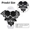 6Pcs 6 Style Milk Silk Embroidered Floral Lace Collar DIY-GF0005-42-2