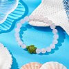 Natural Rose Quartz Beaded Stretch Bracelets for Women BJEW-JB11095-06-2
