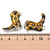 304 Stainless Steel Enamel with Rhinestone Pendants STAS-Z202-06P-02-3