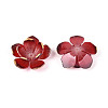 Flower Resin Bead Cap RESI-T059-19-2