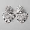 Crystal Rhinestone Heart Dangle Stud Earrings with 925 Sterling Silver Pin EJEW-WH0011-27P-1