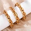 304 Stainless Steel Link Chain Necklaces for Women Men NJEW-F363-06G-2