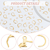 40Pcs Brass Leverback Earring Findings KK-BC0013-03G-4