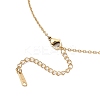 Brass Pave Colorful Cubic Zirconia Cross Pendant 304 Stainless Steel Cable Chain Necklaces for Women NJEW-JN05358-5