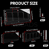 Acrylic and Iron Card Sleeve  Display Stands ODIS-WH0100-06-2