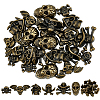 24 Bags 6 Styles Tibetan Style Alloy Rivets FIND-PH0059-92-1
