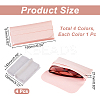 AHADEMAKER 4Pcs 4 Colors PU Imitation Leather Glasses Case AJEW-GA0005-19-3