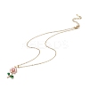 Colorful Cubic Zirconia Pendant Necklace NJEW-F307-02A-2