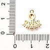 Brass Micro Pave Cubic Zirconia with Enamel Charms KK-G519-12G-02-3